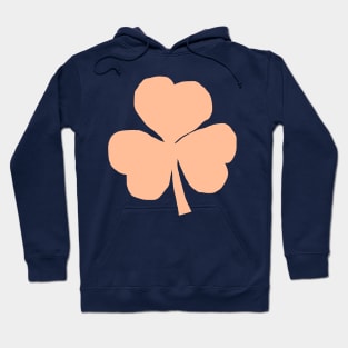 Peach Fuzz Shamrock for St Patricks Day Hoodie